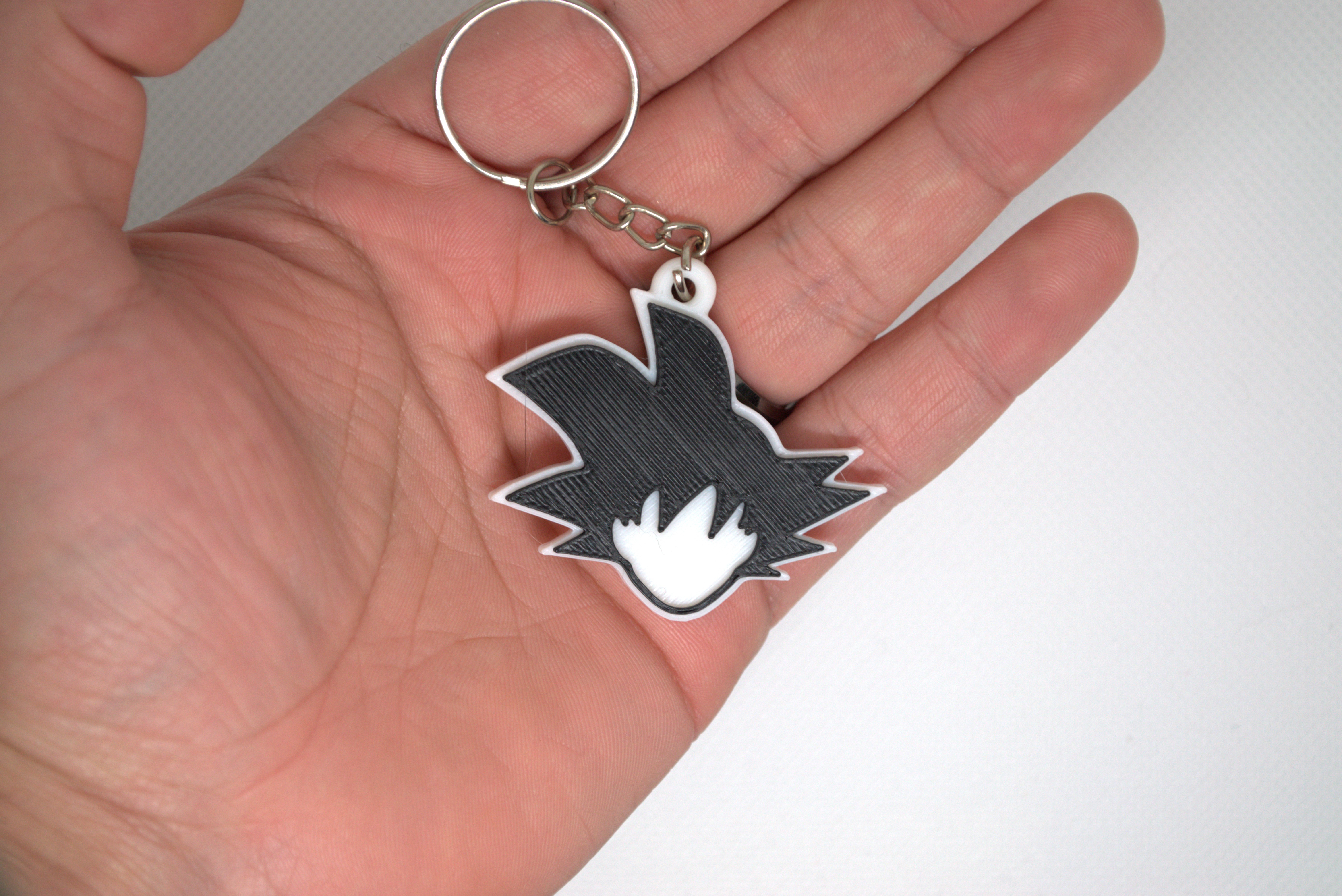 Dragonball Goku head keychain