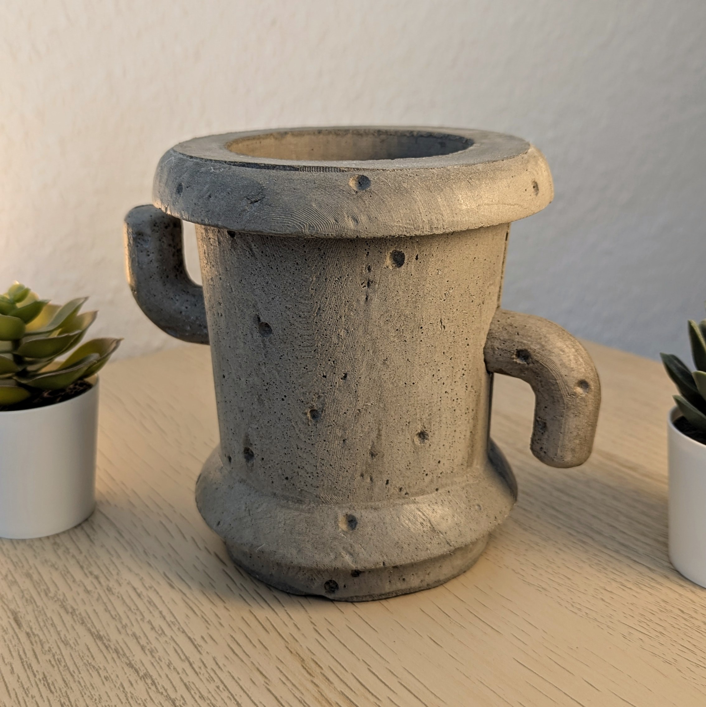 Gyroid Plant Pot - Concrete Molds — thumbnail 2