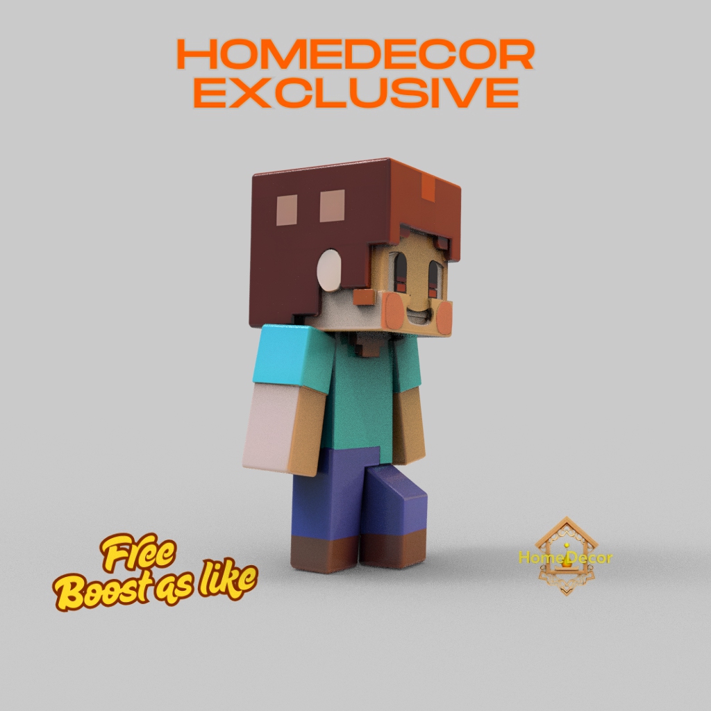 Minecraft boy figure fanart