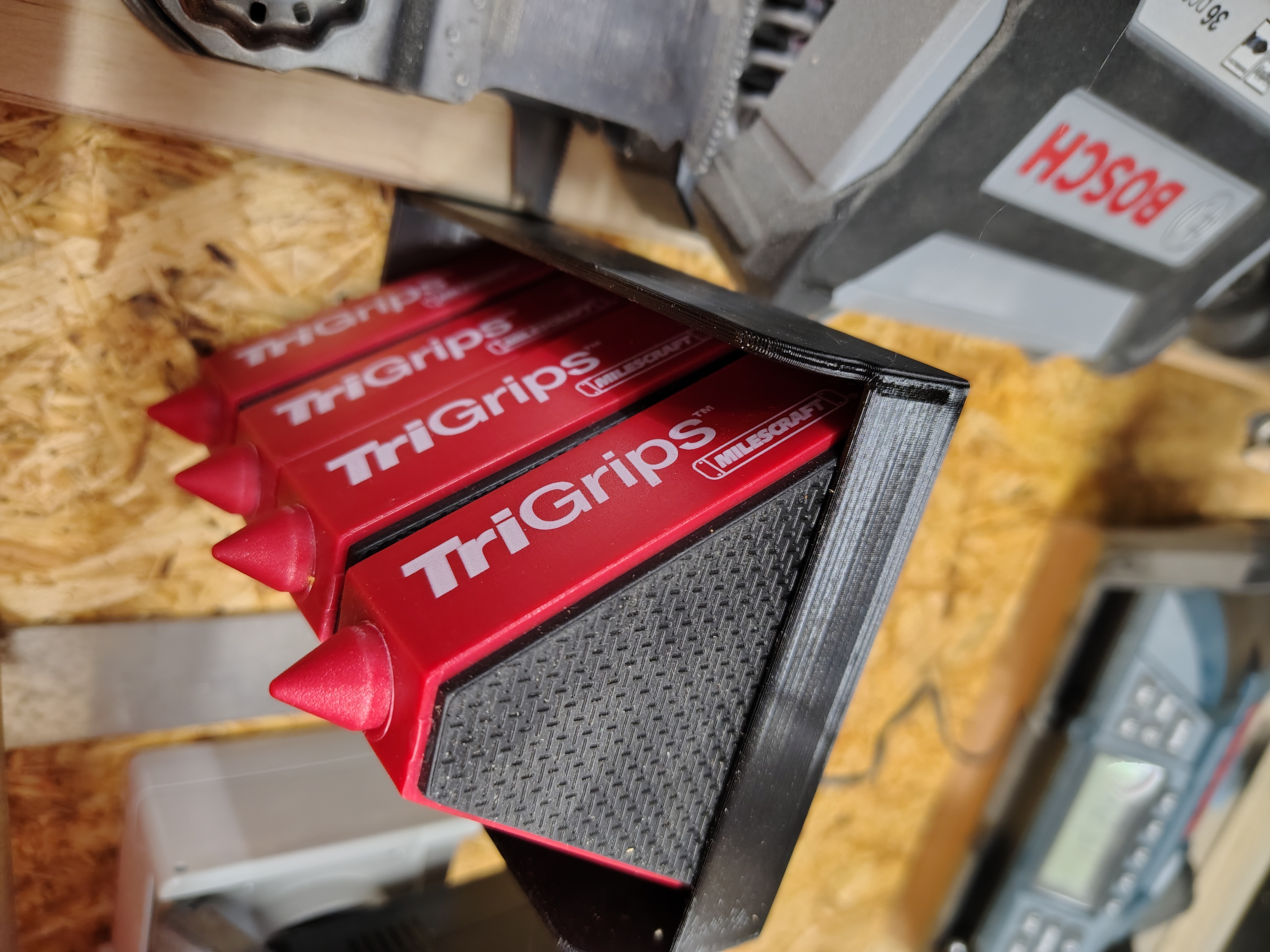 Wandhalter für rutschfeste Werkstückstützen (TriGrips)