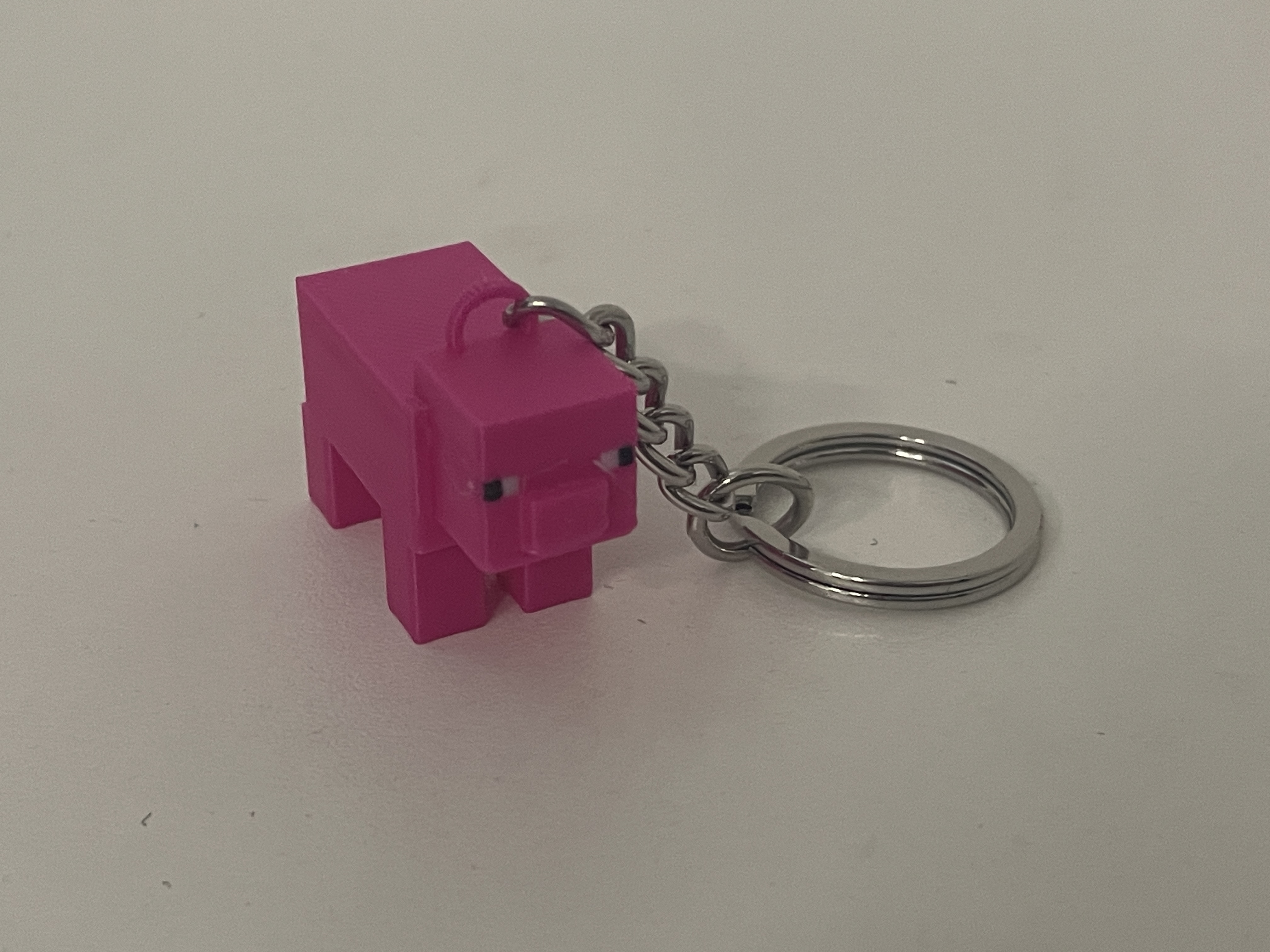 Miniatura 2 do modelo 3D Minecraft Pig Keychain