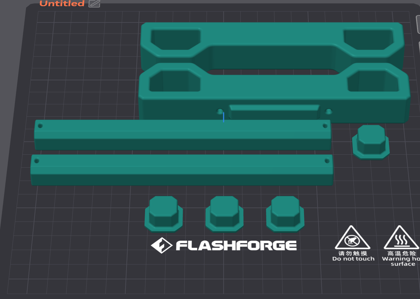 filament holder for 2 rolls