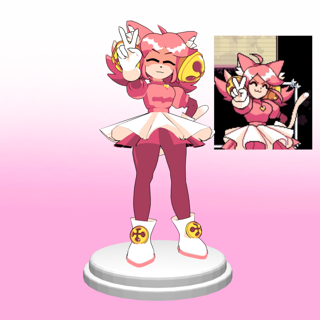 Mad Mew Mew / Pink Deltarune Figure