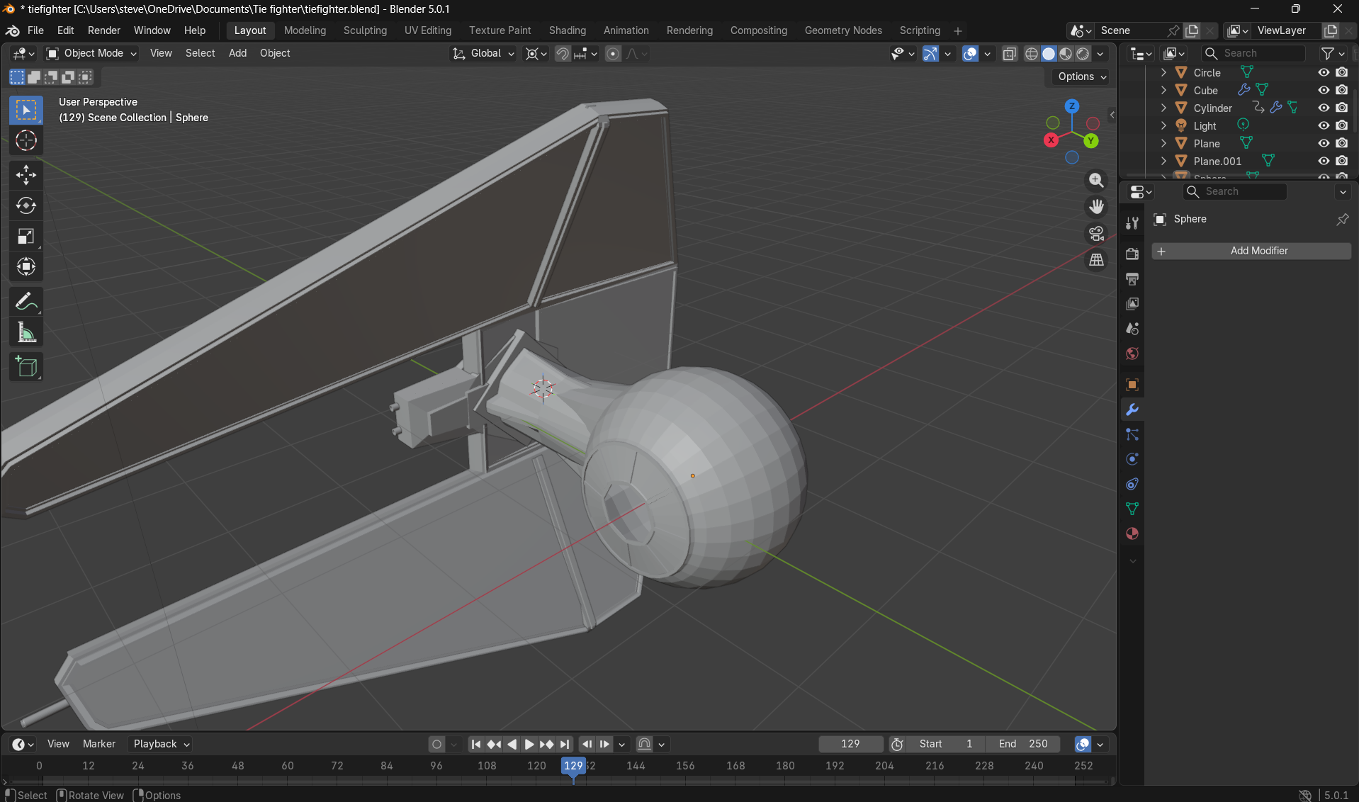 Miniatura 2 do modelo 3D Tie Interceptor