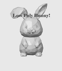 Low Poly Bunny/Egg -- Low Poly Decoration