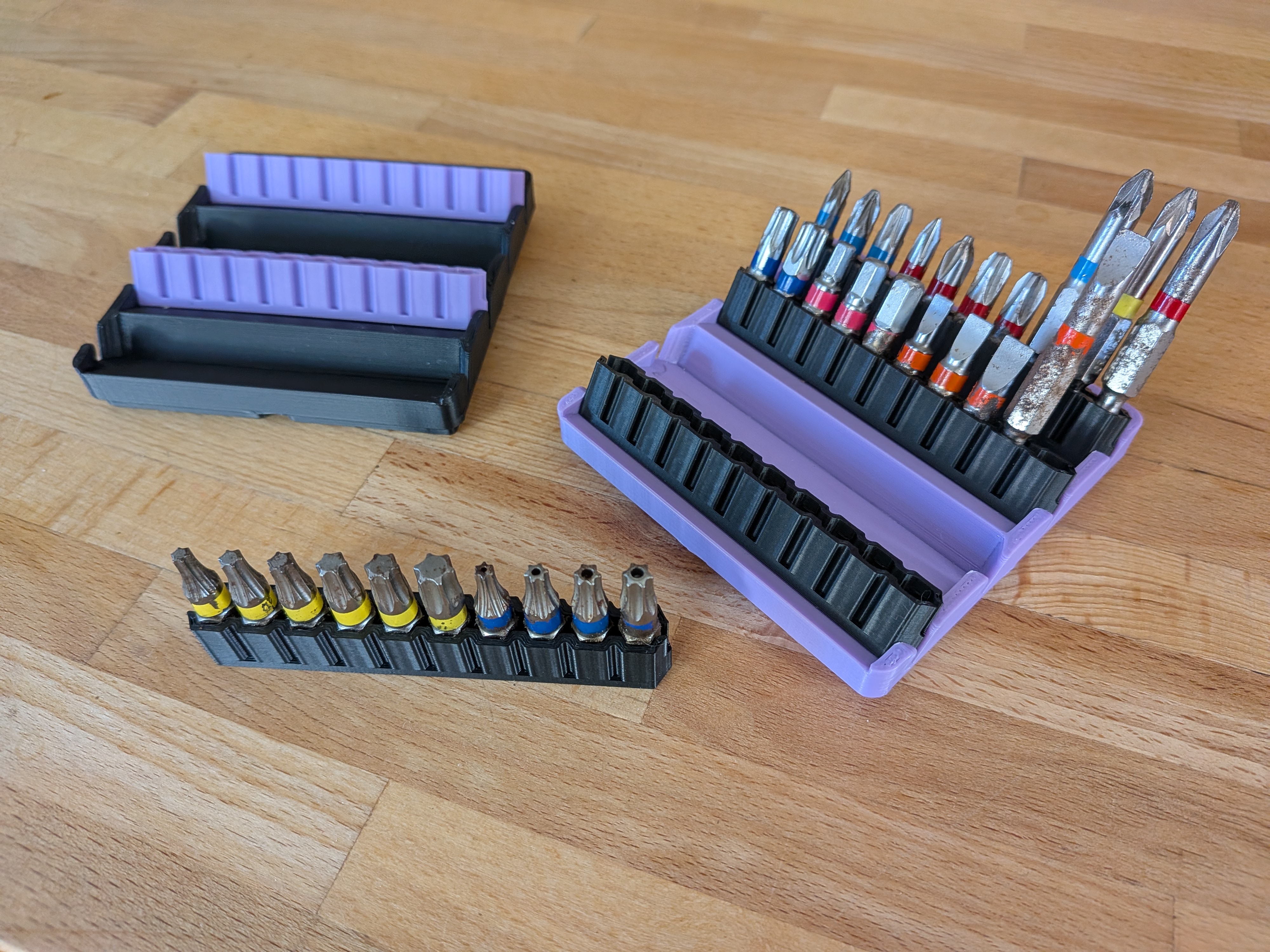 Hexbit Holder Gridfinity Tray 2x2x2