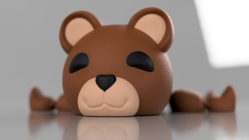Miniatura 3 do modelo 3D Articulated bear