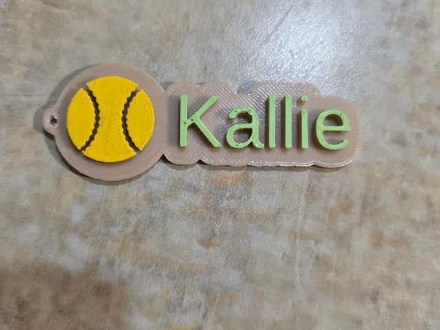 Softball Keychain Remix - "Kallie"