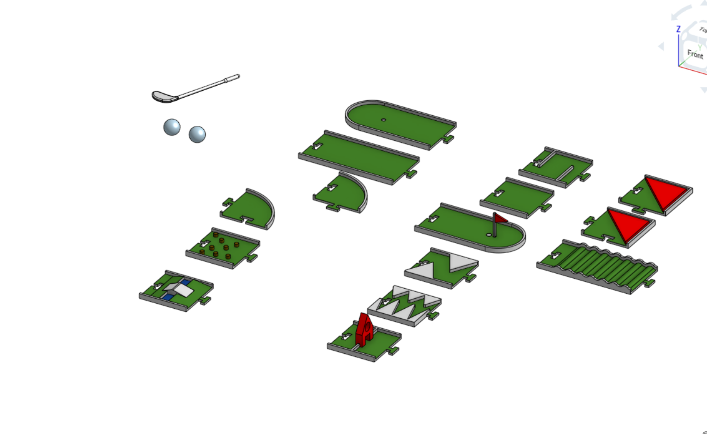 DESK GOLF SET 3D model