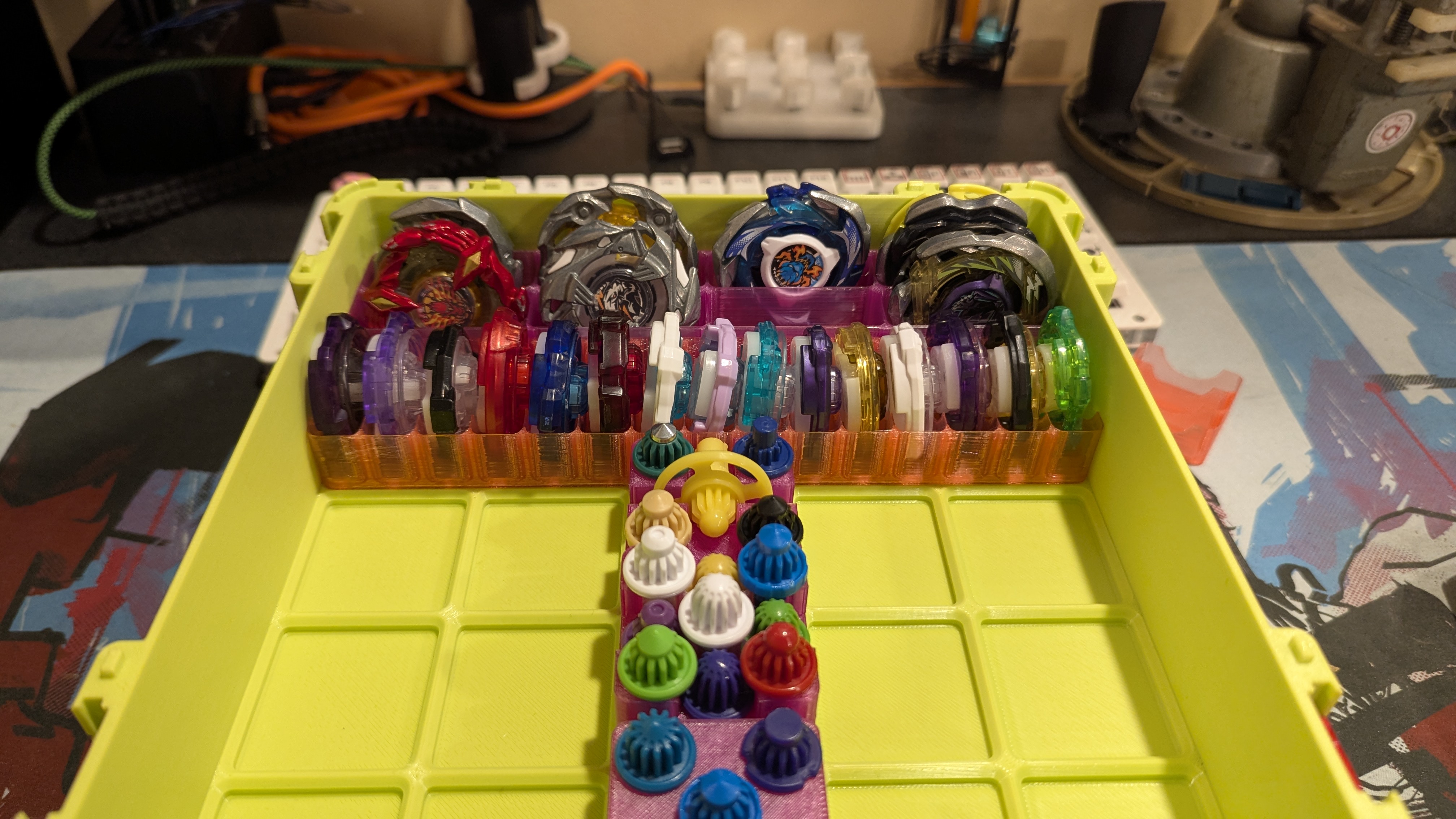 Miniatura 5 do modelo 3D Donut's Beystack - Serious Beyblade X Storage Solution