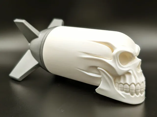 Skull Nuke - Dark Shelf Decor