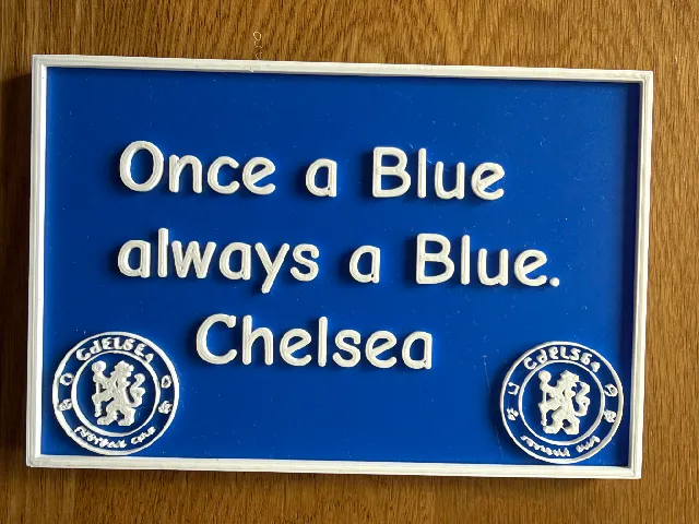 Forever Blue. Chelsea plaque