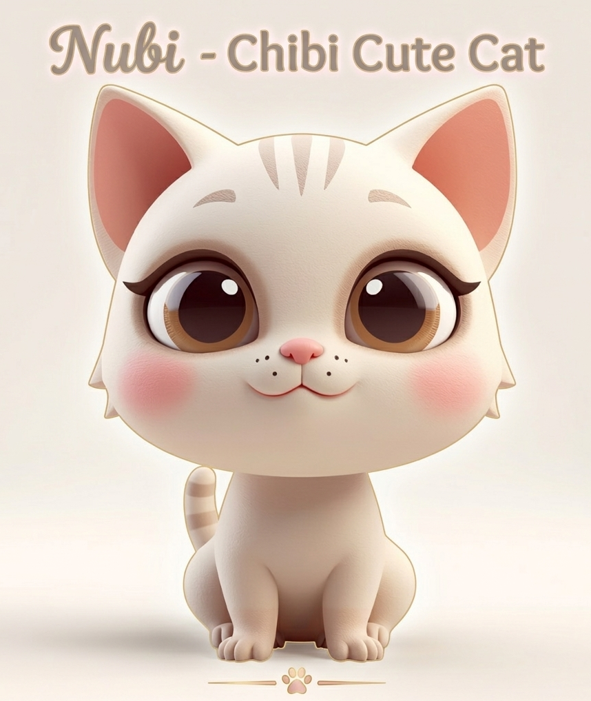 Nubi – Chibi Cute Cat 3D model by JC Makes