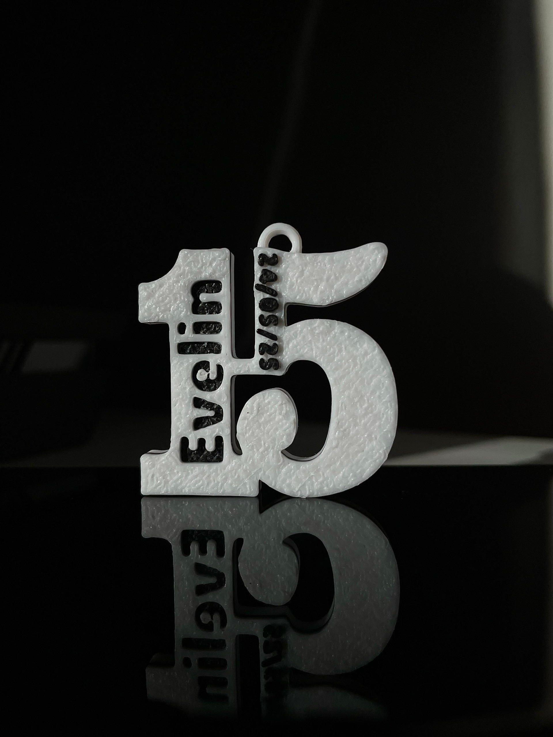 Personalized 15th Birthday Keychain
