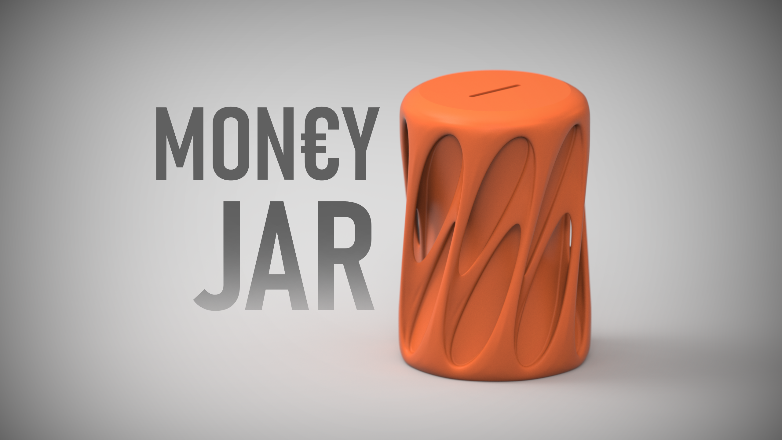 Money Jar with Twist-to-Open bottom plug