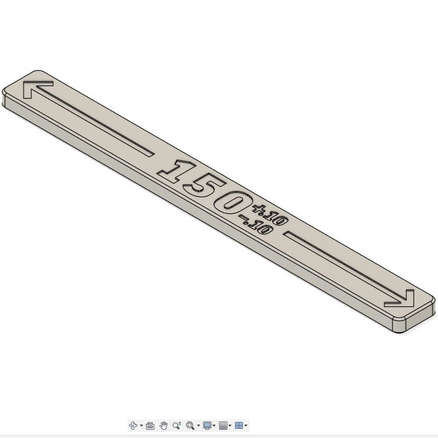 150mm Shrinkage calibration test bar