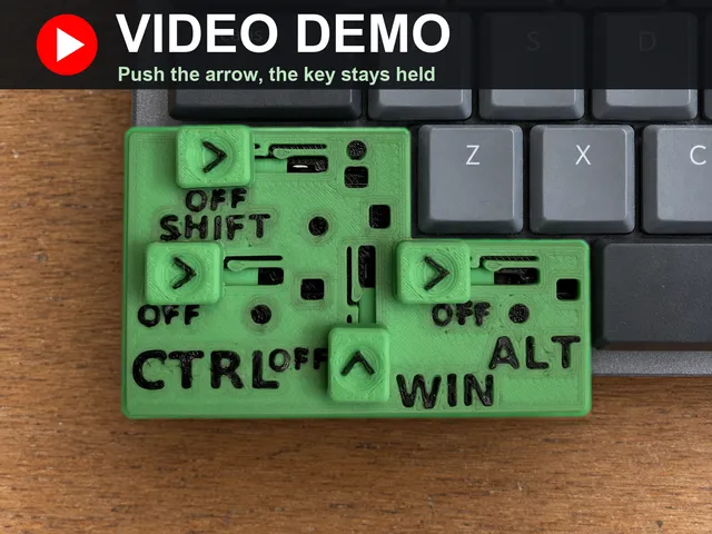 HoldBar: clip-on hold keys for the Logitech MX Mechanical (one-handed shortcuts, no software)