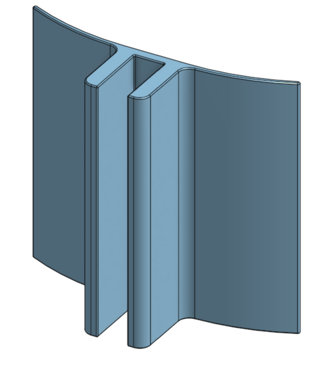 Miniatura 2 do modelo 3D Drawer divider bracket