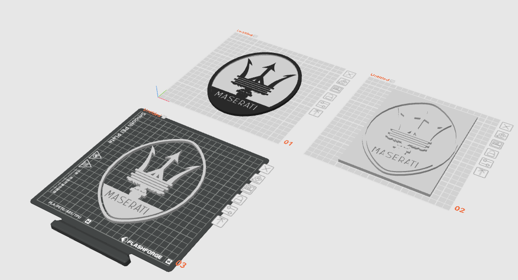 Maserati logo for office \ workshop
