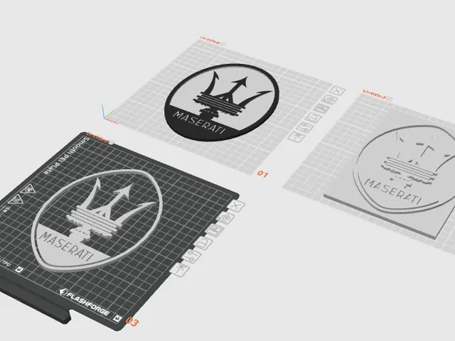 Maserati logo for office \ workshop
