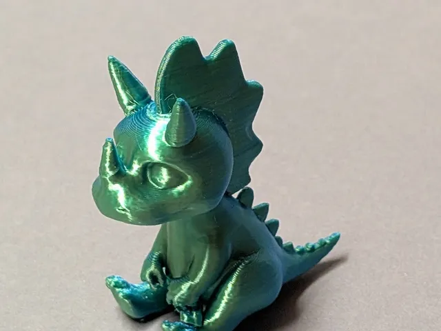 Cute little dinosaur triceratops