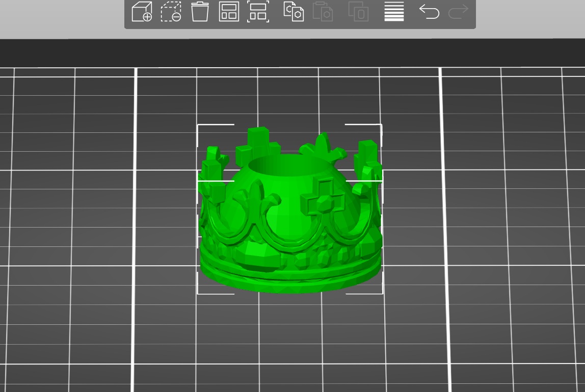 Miniatura 2 do modelo 3D royal crown bead