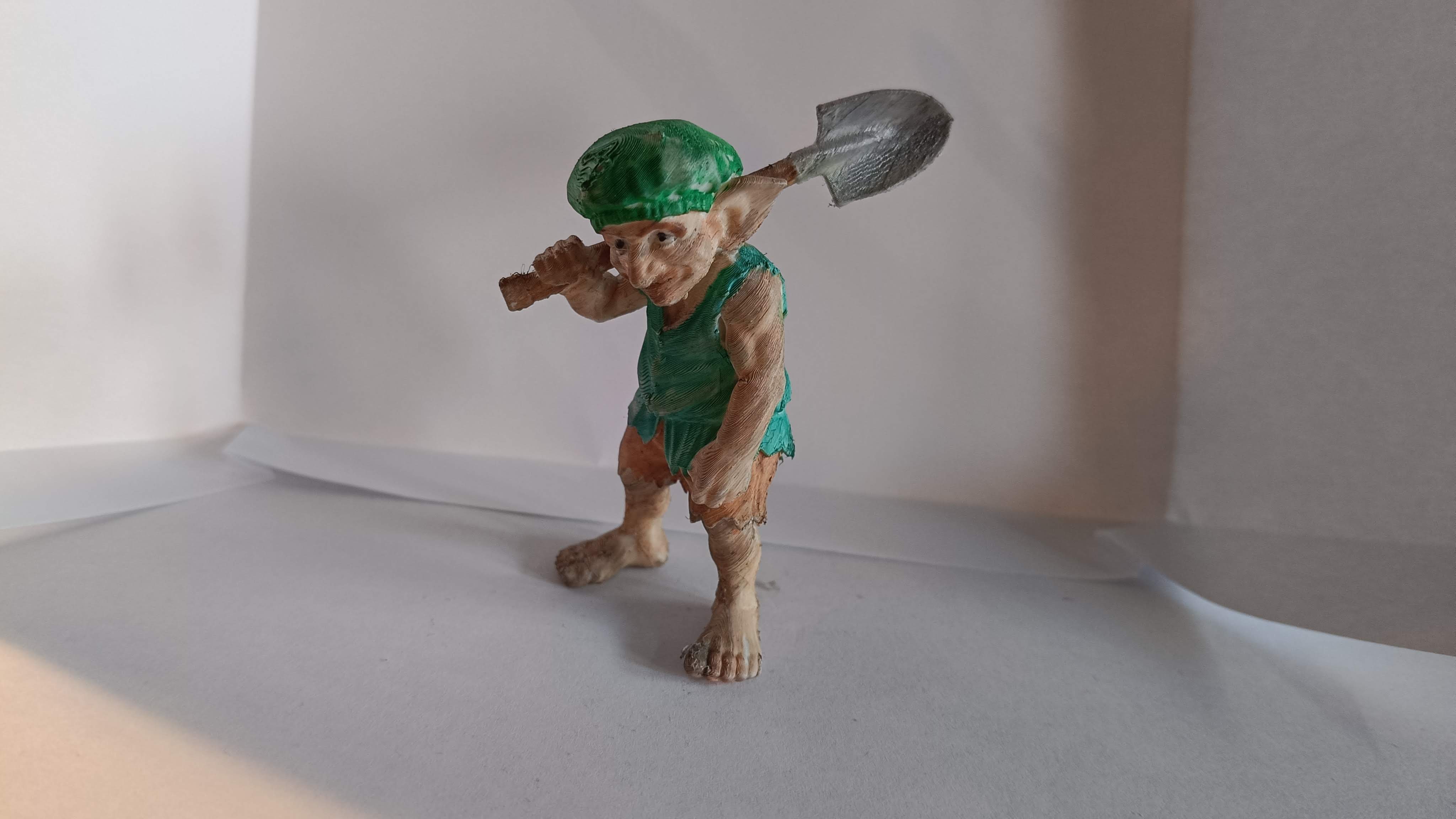 Goblin with a shovel 3D model by Helpman