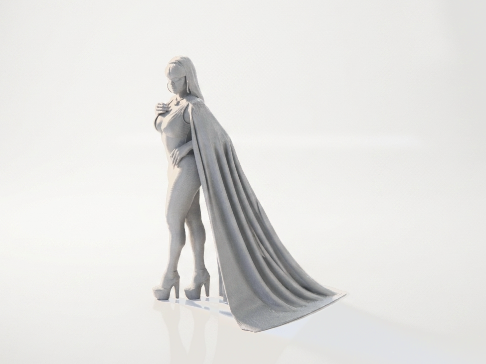 Lady Bikini Gown Figurine Female Figure 3D Printable