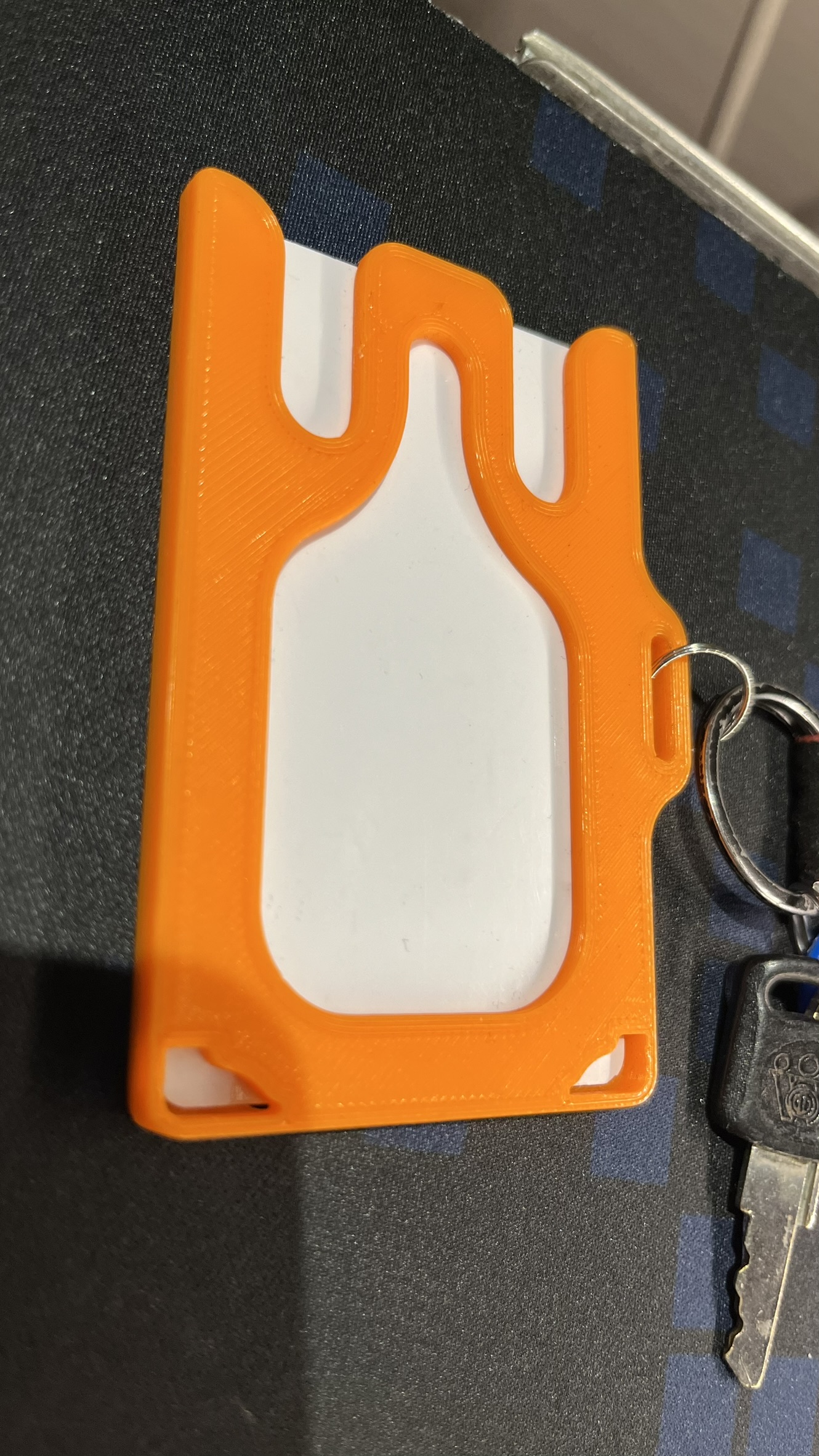 ID Card holder - horizontal (cut corners)