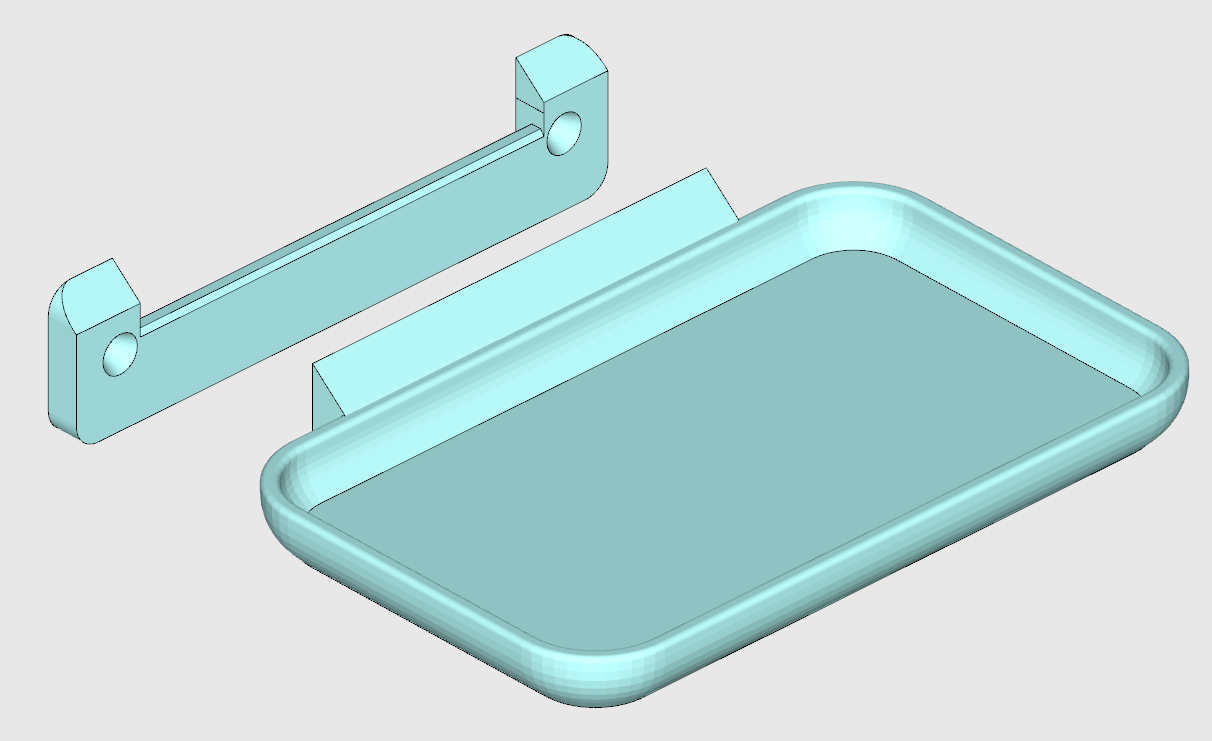 sponge/soap holder wallmount