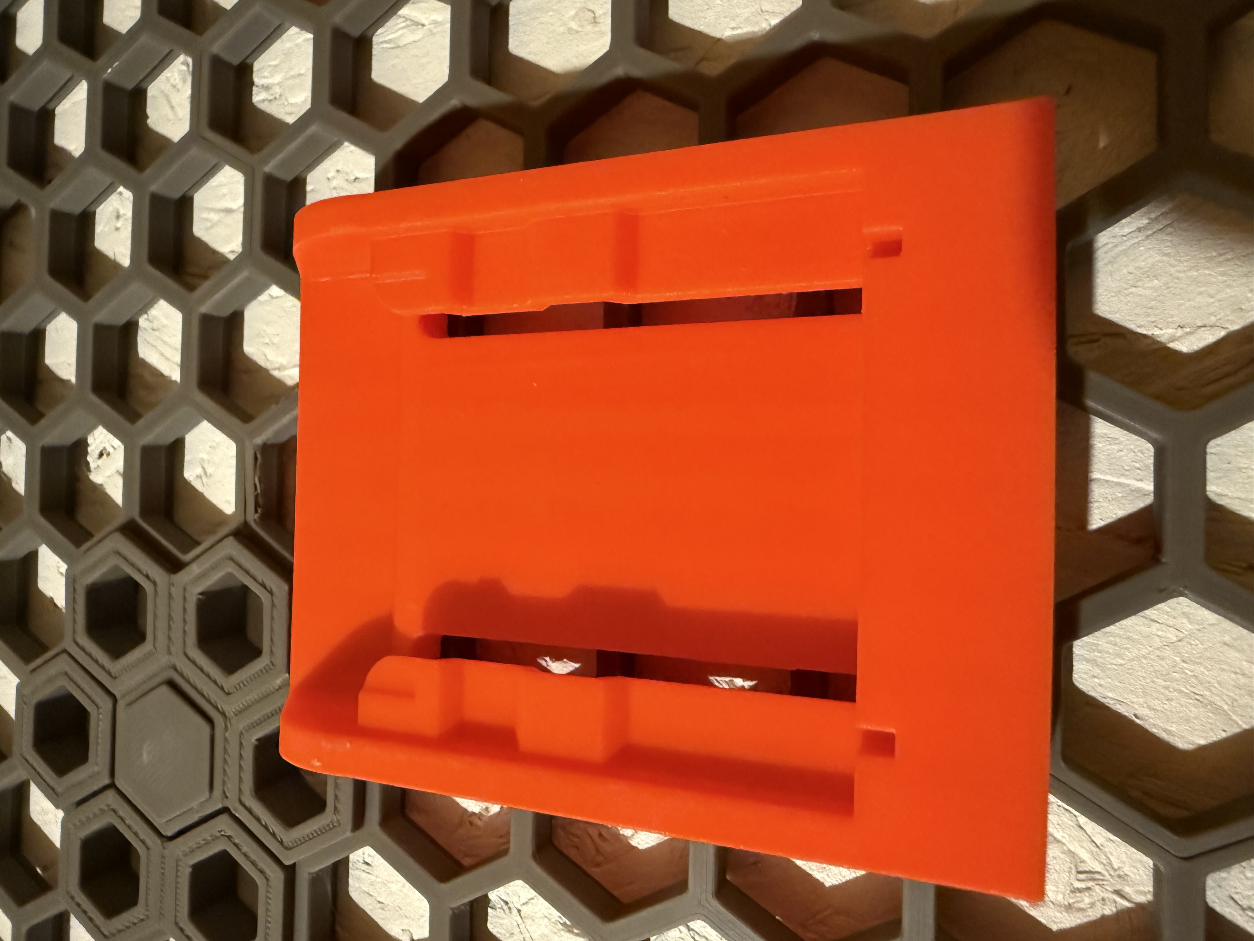 Dewalt Battery Holder for Honeycomb Storage Wall (Easy slide) 3D model thumbnail