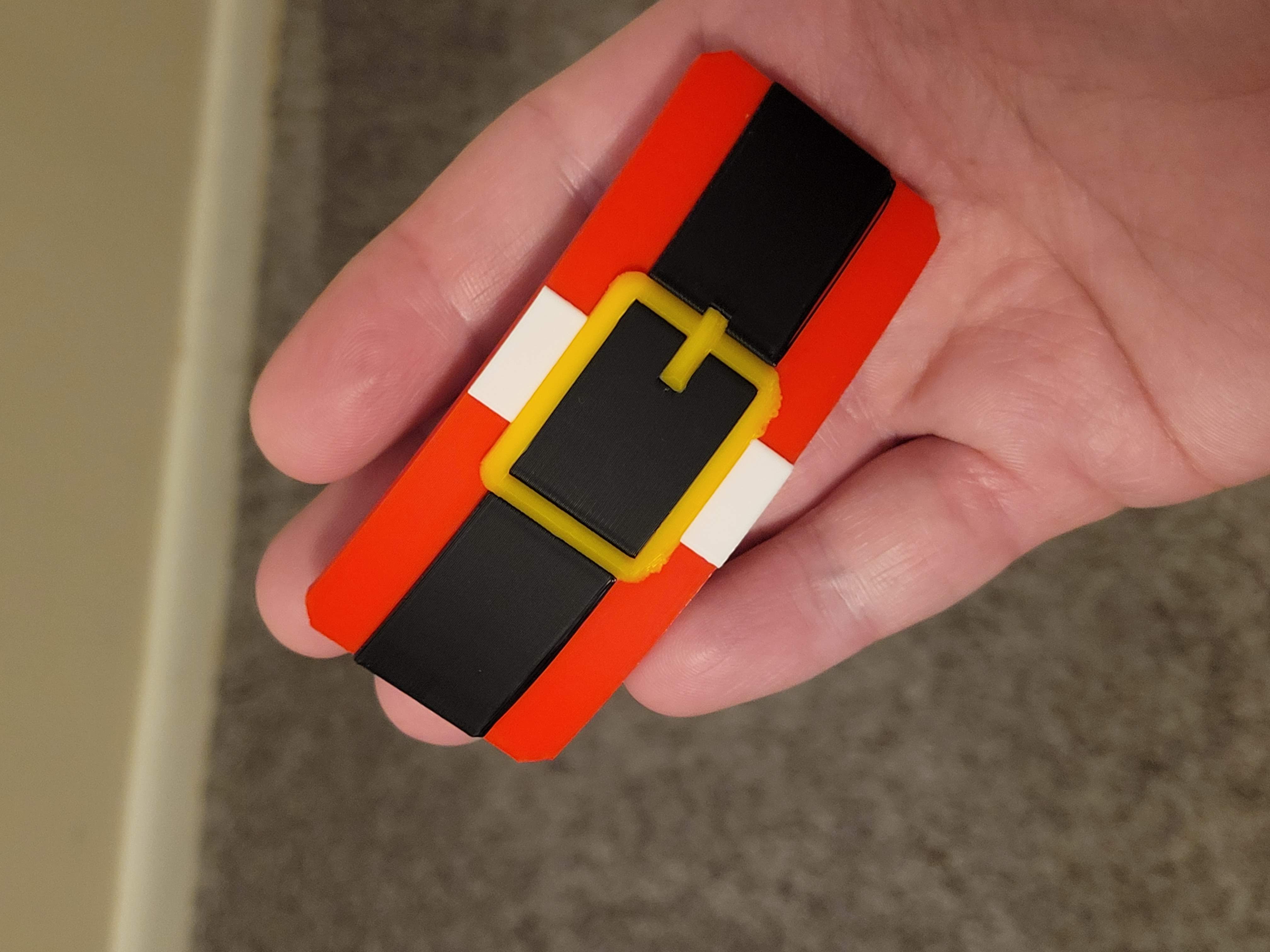 Santa's Belt Hairclip