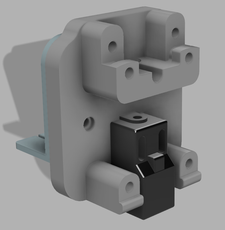 Ender3 Stealthburner Mount with Inductive Probe 3D model thumbnail