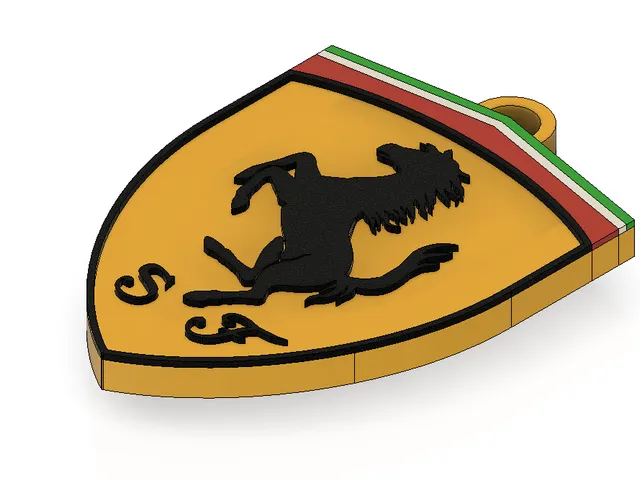 Ferrari F1 Team Multicolor Keychain