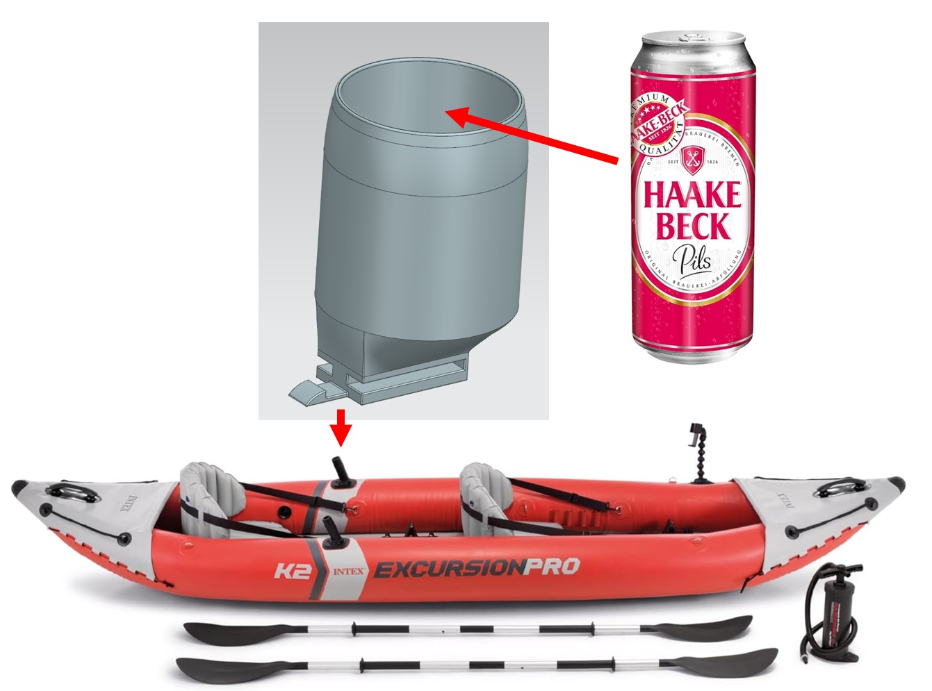 INTEX excursion k2 _ Dosenhalter / can holder