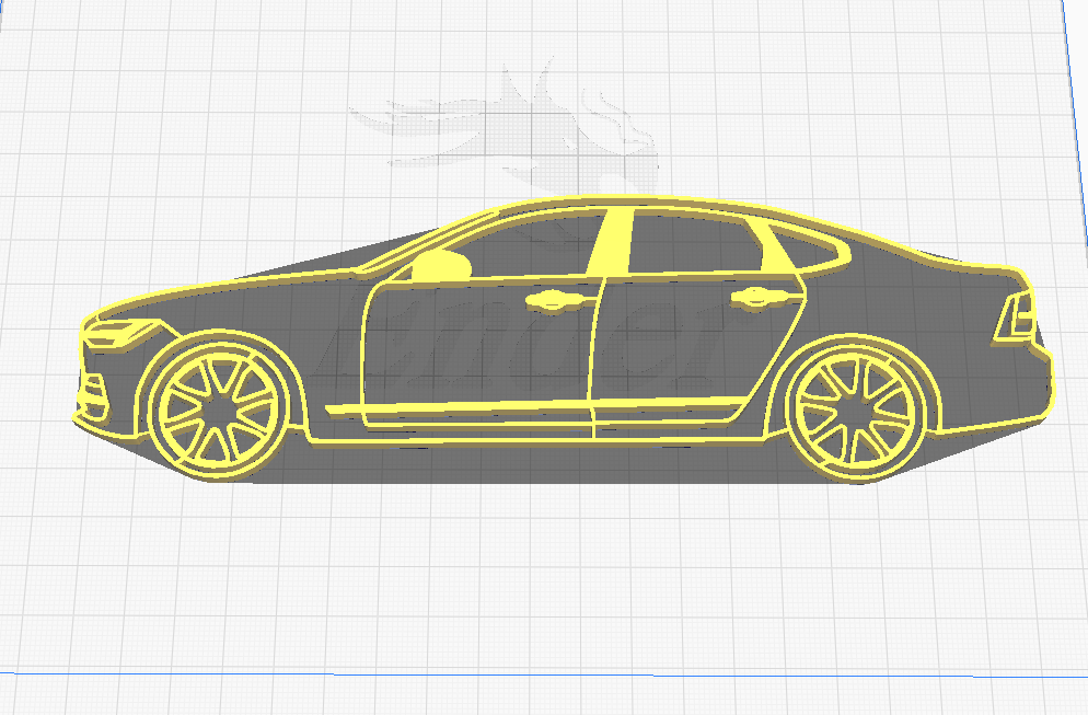 Volvo S90 silhouette/ wall decor