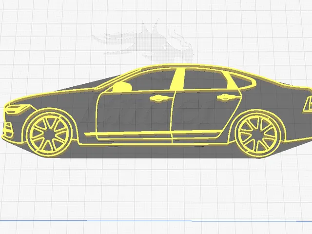 Volvo S90 silhouette/ wall decor