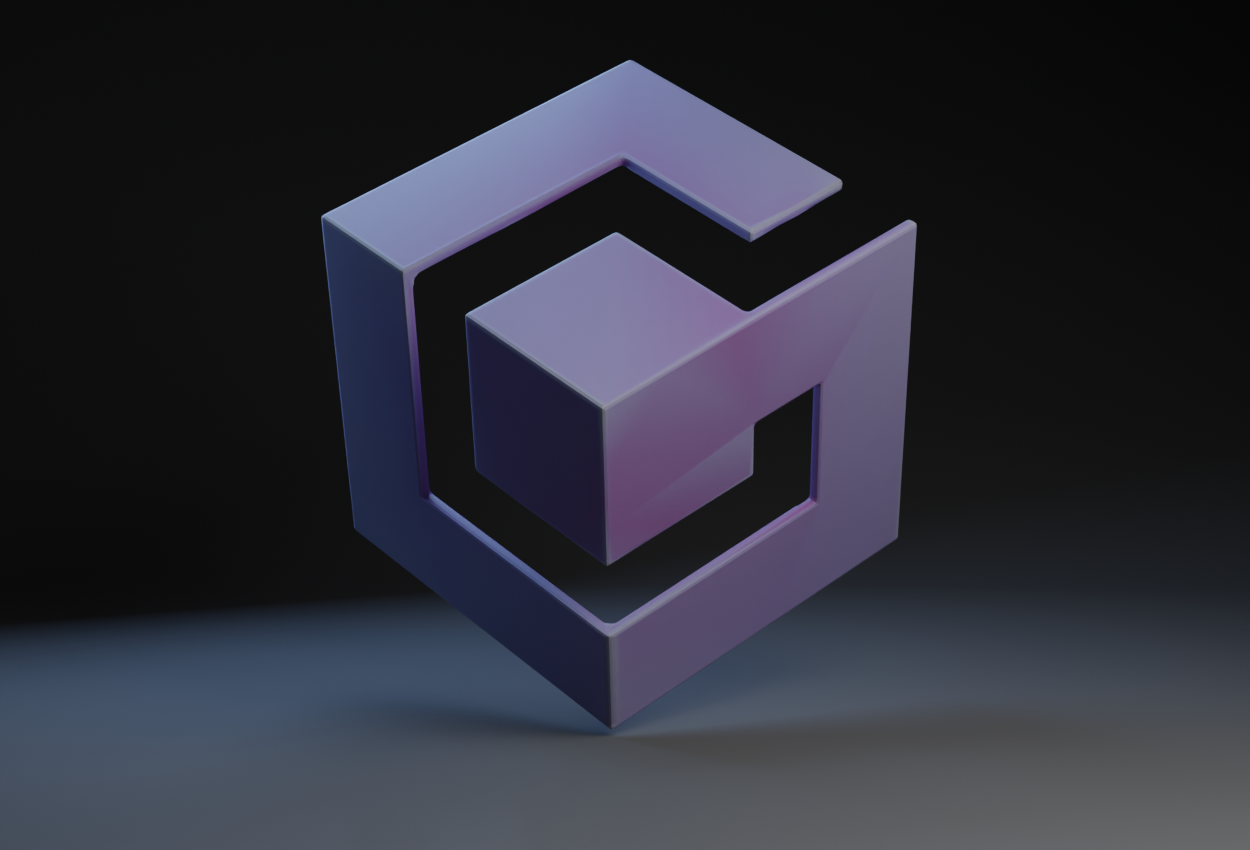 Game Cube Logo 3d