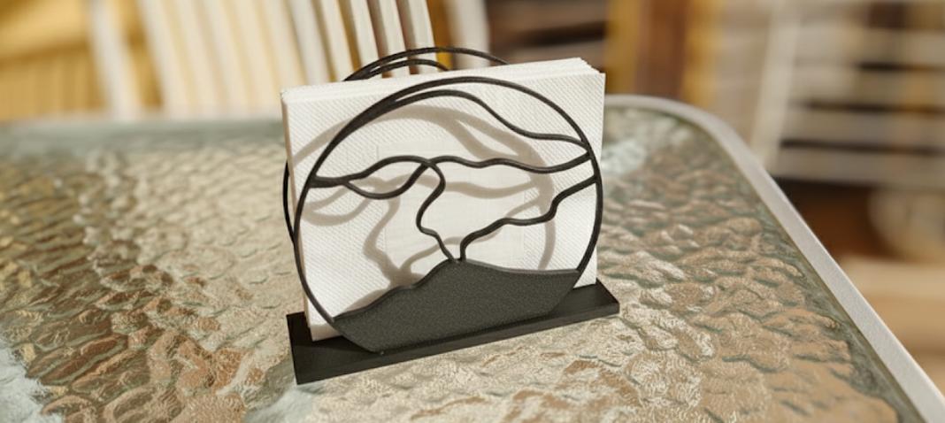 Etna Volcano Napkin Holder