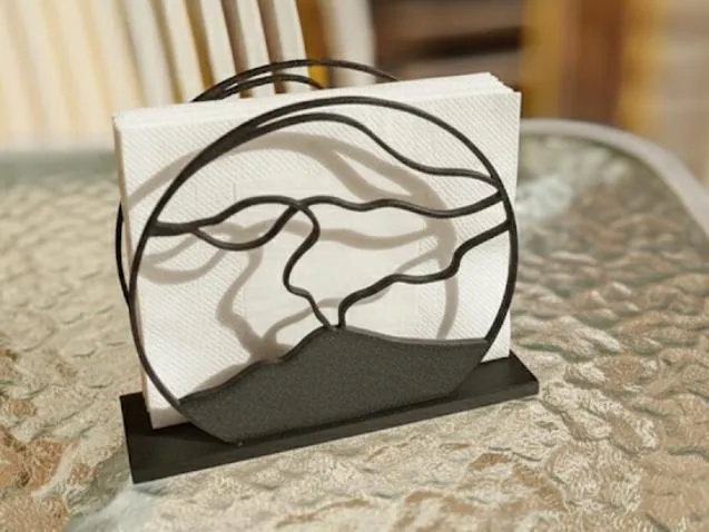 Etna Volcano Napkin Holder