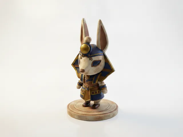 Egyptian Warrior Mouse Figurine Historical 3D Printable