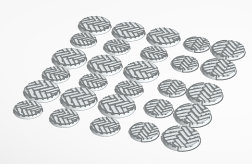 TTRPG bases - 14x 32mm & 14x 25mm