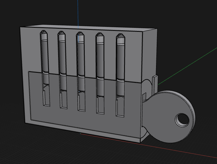 Mechanical lock demonstration model