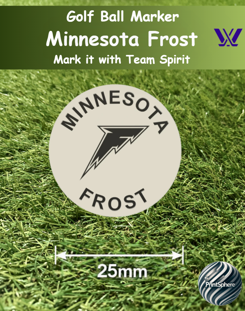 Golf - Golf Ball Marker - PWHL - Minnesota Frost