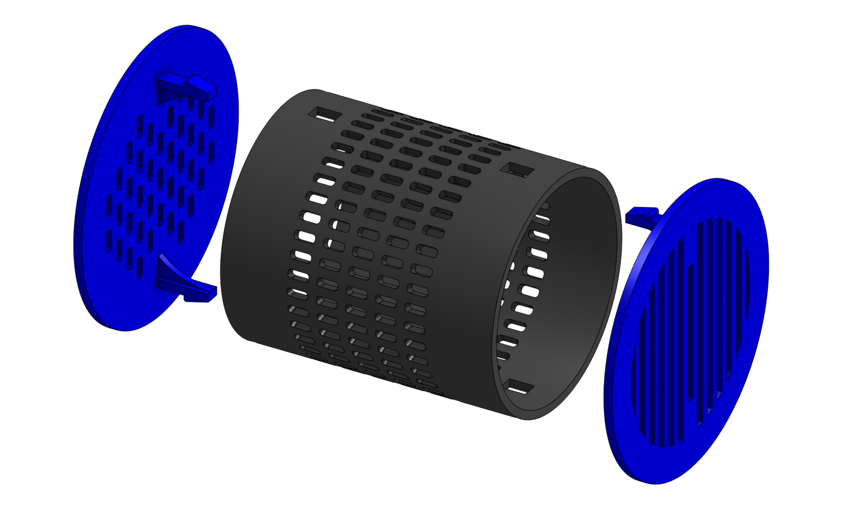 Filament spool center desiccant holder