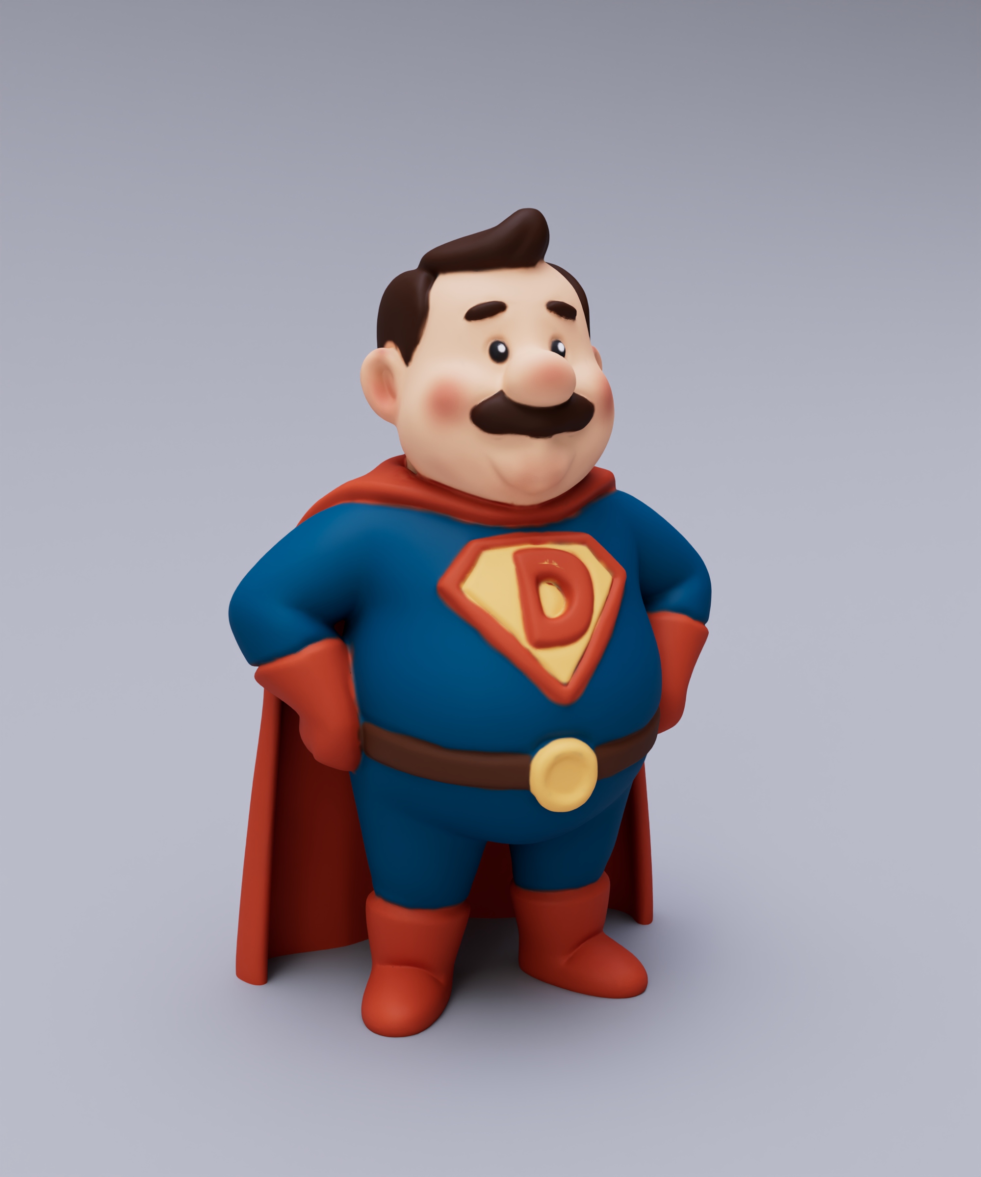 Super Dad – 3D Printable Figurine to Paint Together | Father’s Day