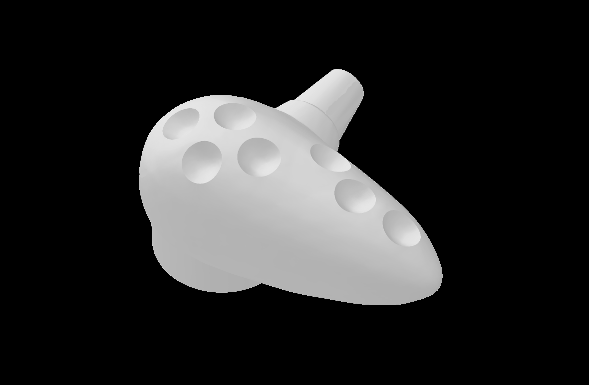 Lego Compatible (5721.dat) Minifig Utensil Musical Instrument Ocarina