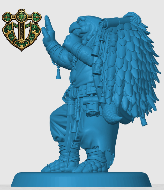 Miniatura 4 do modelo 3D Tortle Monk