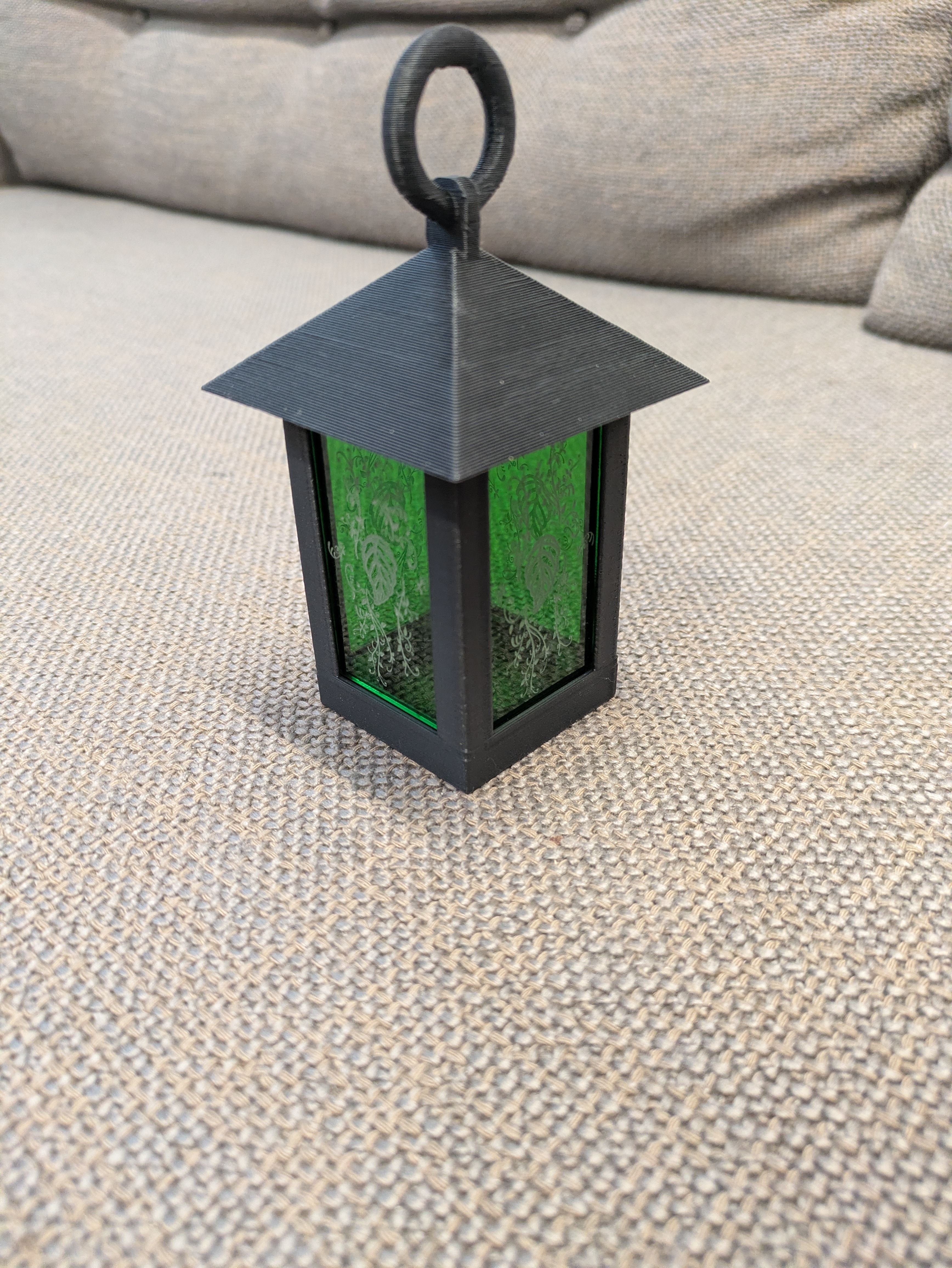 Tea Light Lantern - Laser cut windows remix
