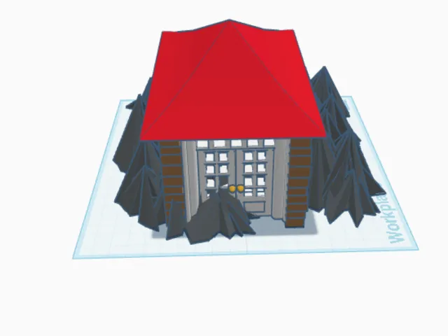house on mountain rock